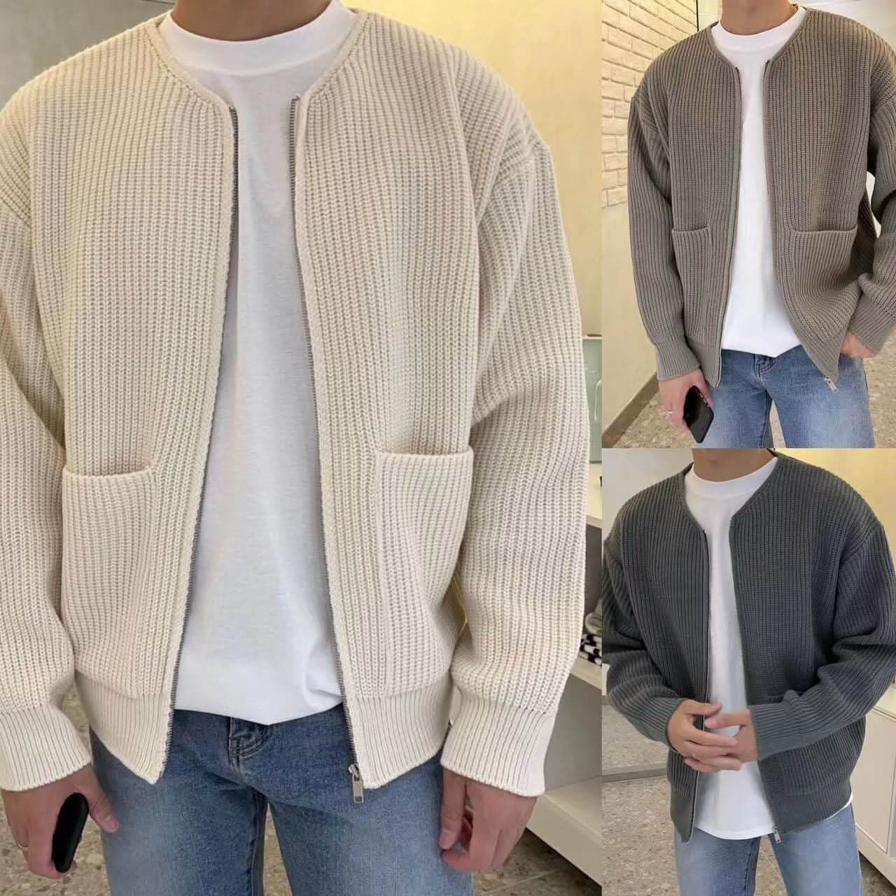 Orion - Cardigan Tricot Tendance pour Hommes
