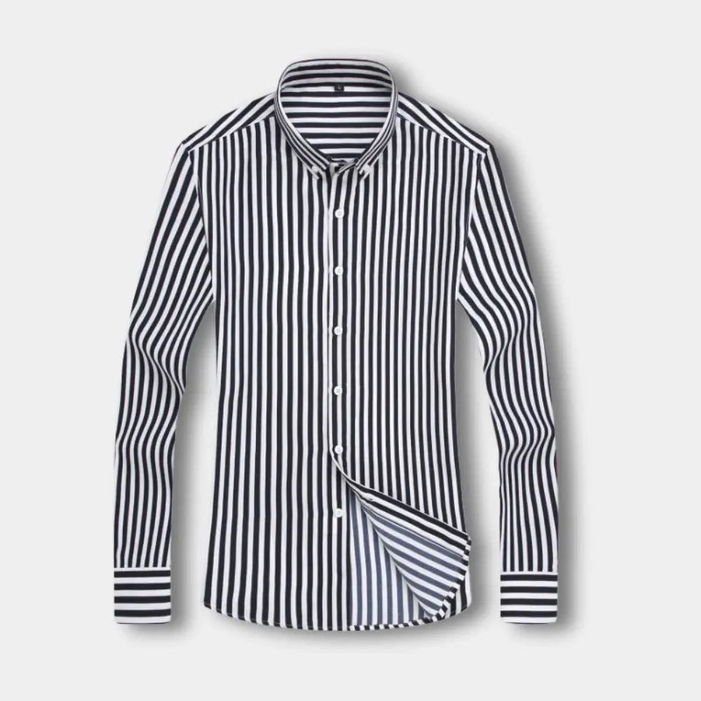 T-shirt manches longues à rayures verticales pour Homme – Dillon