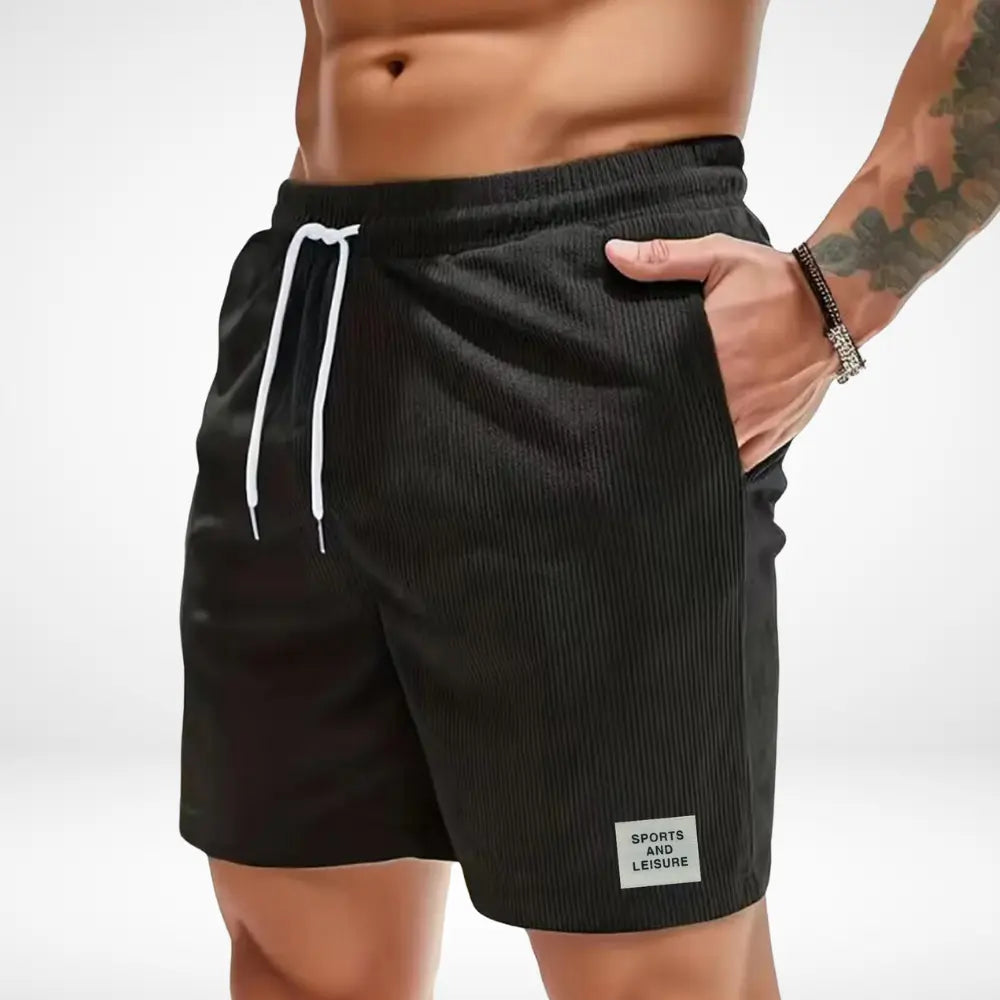 Short décontracté à taille élastique et cordon pour Homme – Tran
