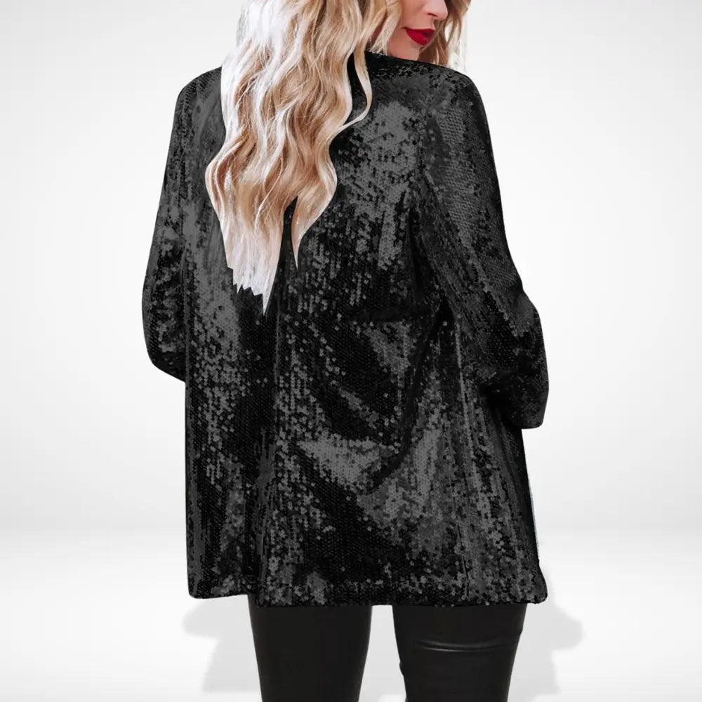 Blazer à sequins coupe ouverte pour un effet glamour pour Women – Angelia