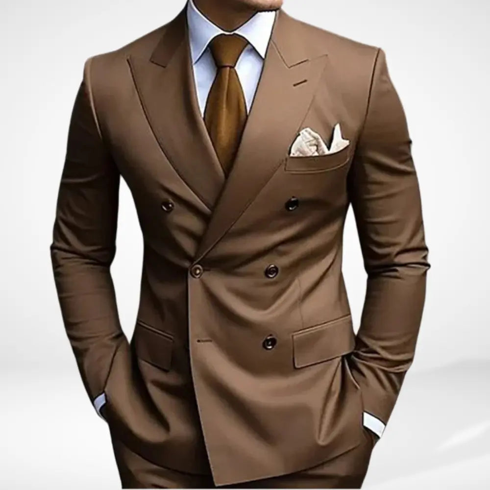 Costume croisé à revers larges pour Homme – Adamswil