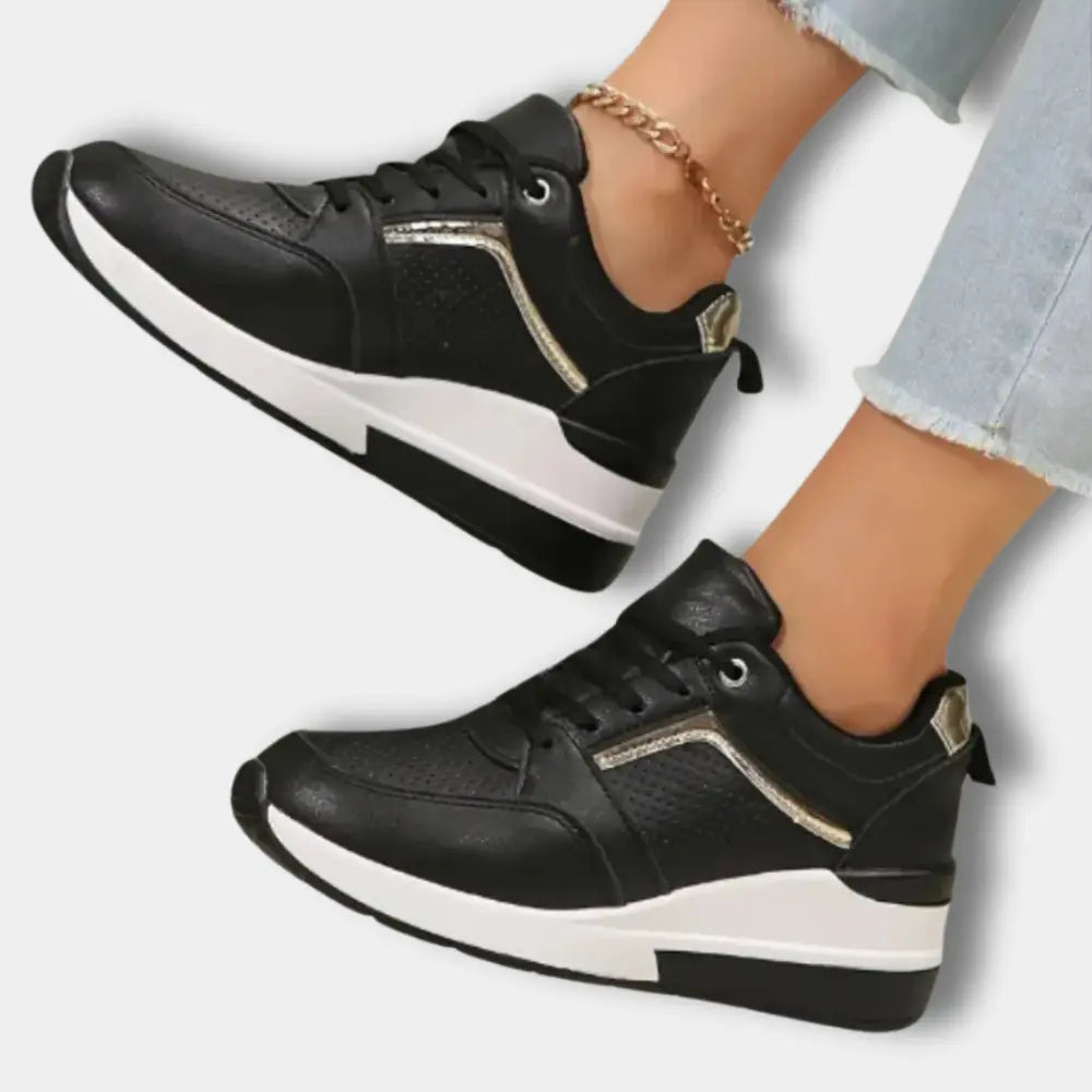 Baskets à détail doré contrasté pour Femme – Teresa