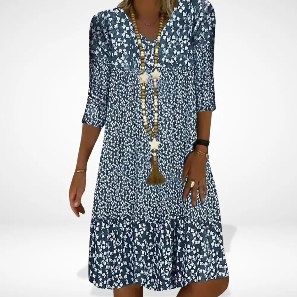 Robe d’été midi à petites fleurs pour Femme – Rosalinds