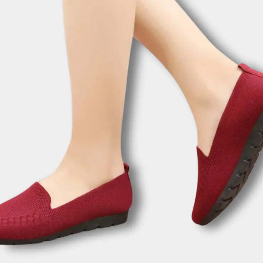 Ballerines plates à motif tissé discret pour Femme – Della