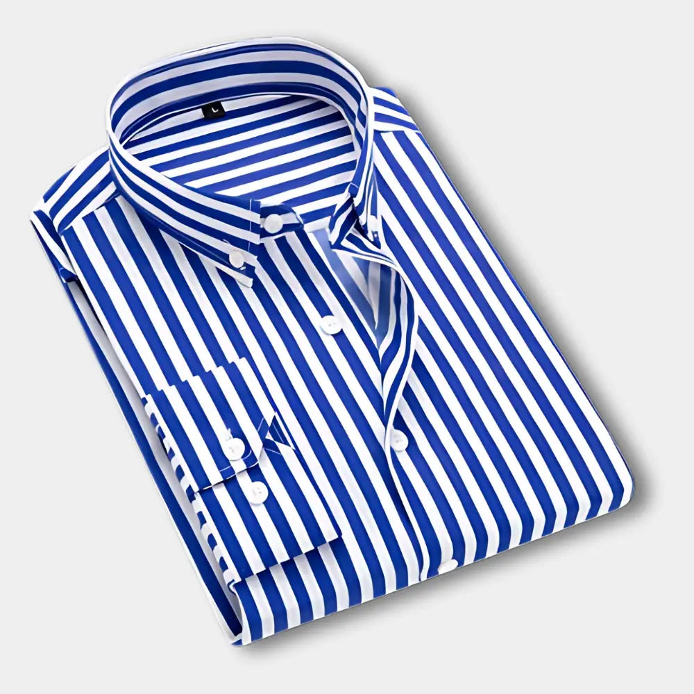 T-shirt manches longues à rayures verticales pour Homme – Dillon