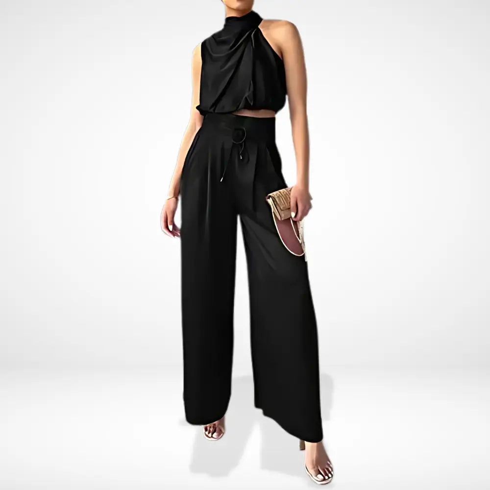 Ensemble coordonné à dos croisé fluide pour Femme – Rosayne