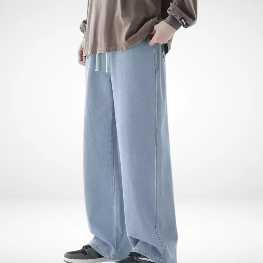 Pantalon large coupe droite extra-longue pour Homme – Lyndor