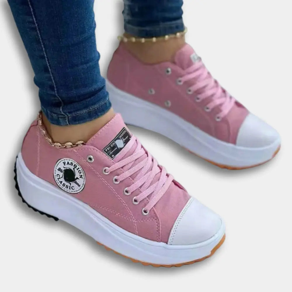 Baskets à plateforme contrastée pour Femme – Laura