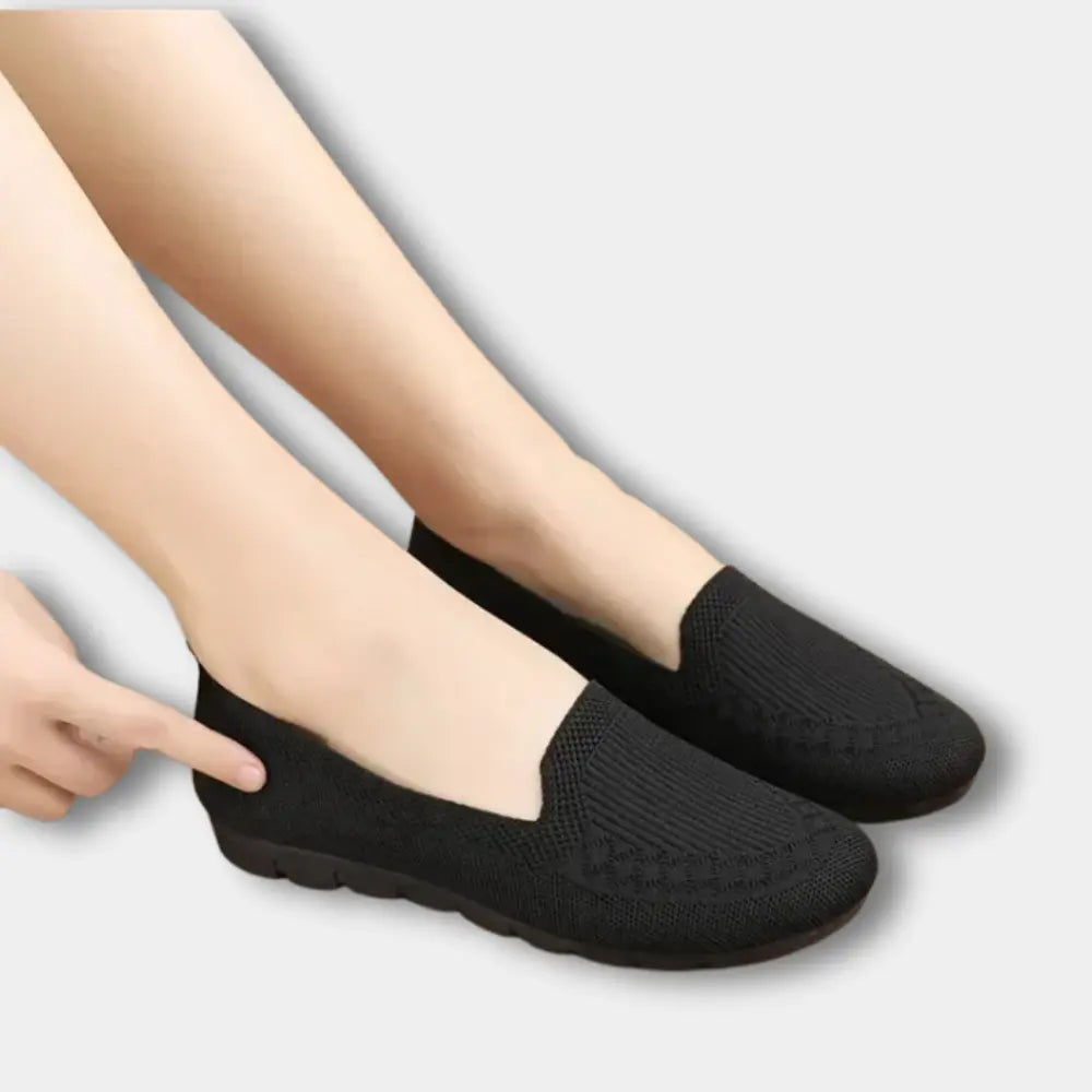 Ballerines plates à motif tissé discret pour Femme – Della