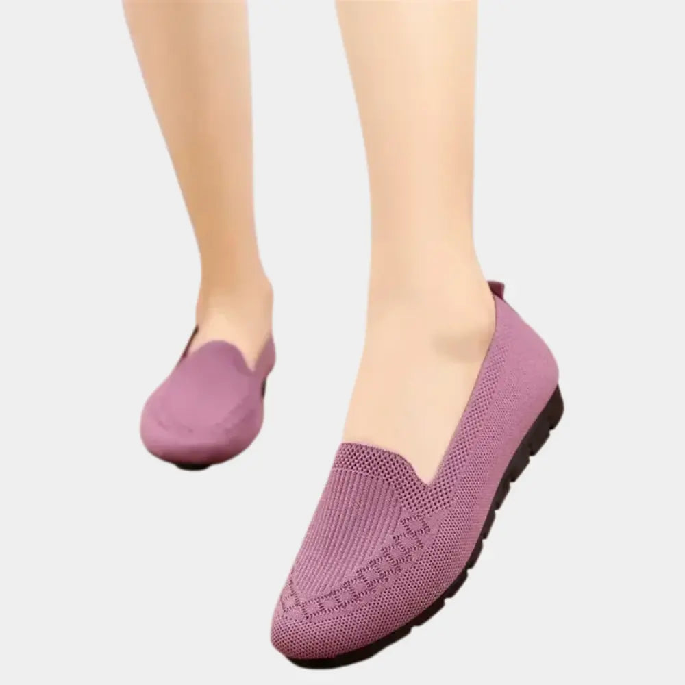 Ballerines plates à motif tissé discret pour Femme – Della
