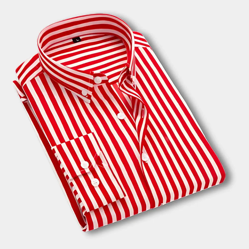 T-shirt manches longues à rayures verticales pour Homme – Dillon