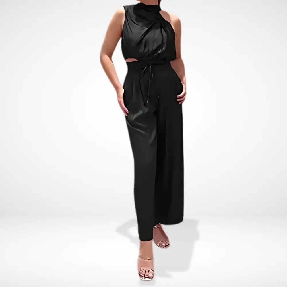 Ensemble coordonné à dos croisé fluide pour Femme – Rosayne