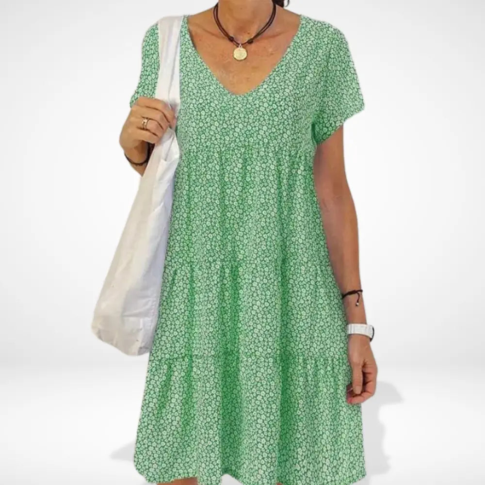Robe d’été midi à petites fleurs pour Femme – Rosalinds