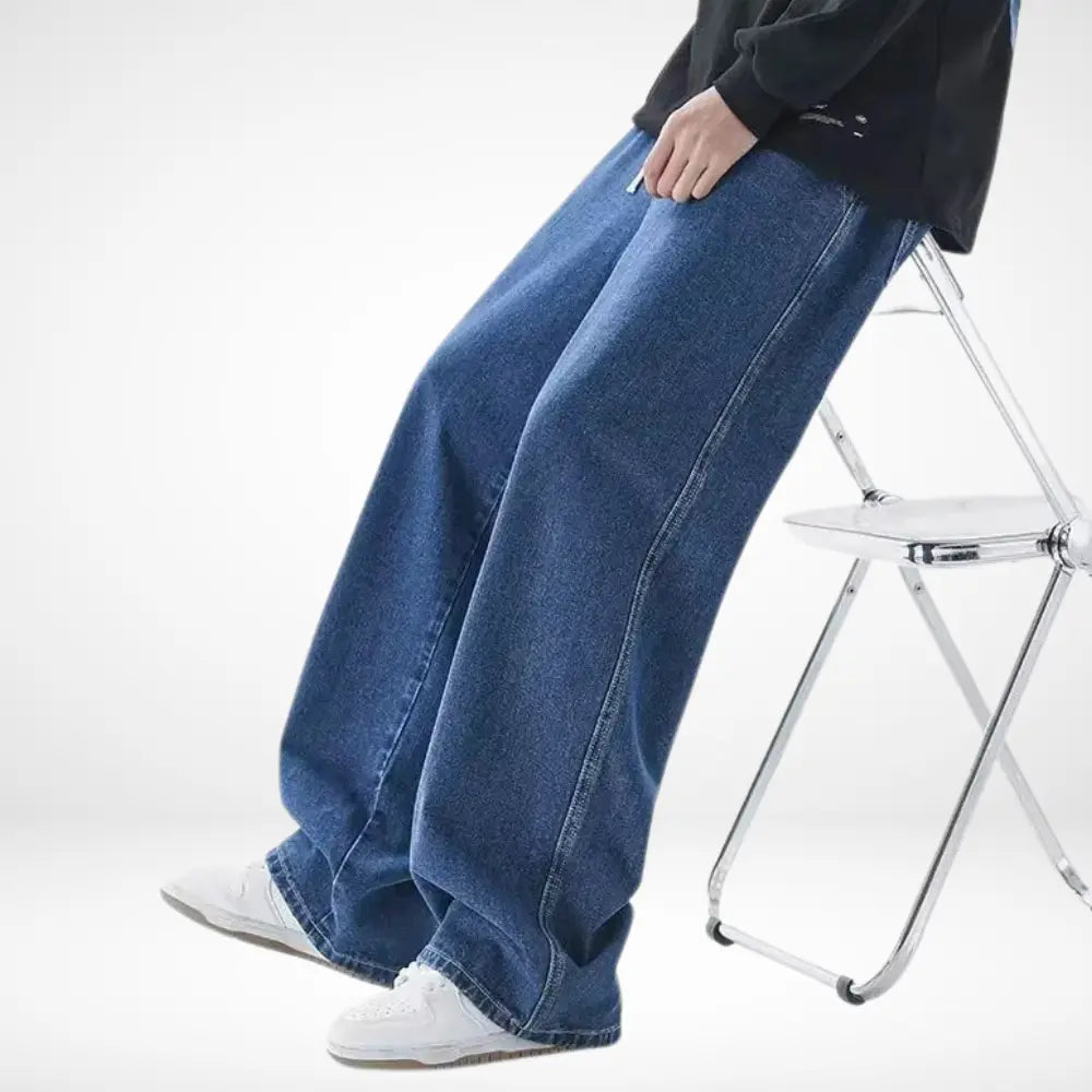Pantalon large coupe droite extra-longue pour Homme – Lyndor