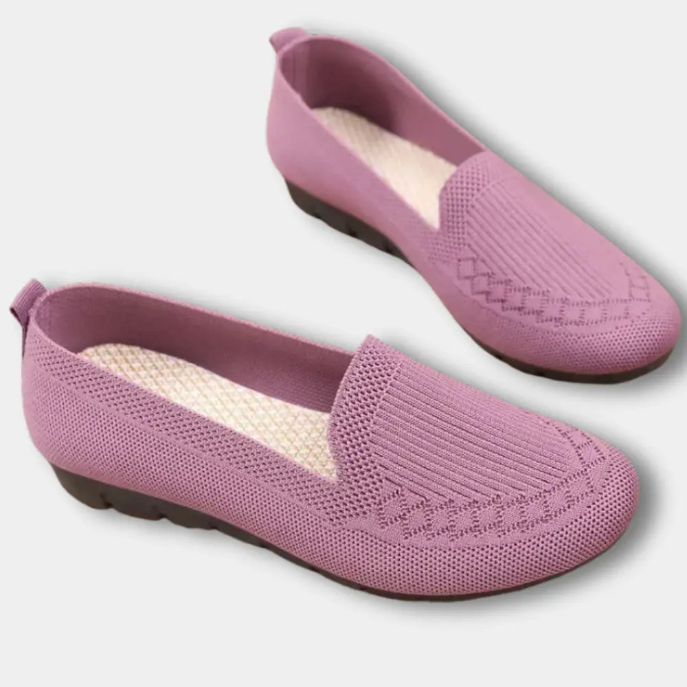 Ballerines plates à motif tissé discret pour Femme – Della