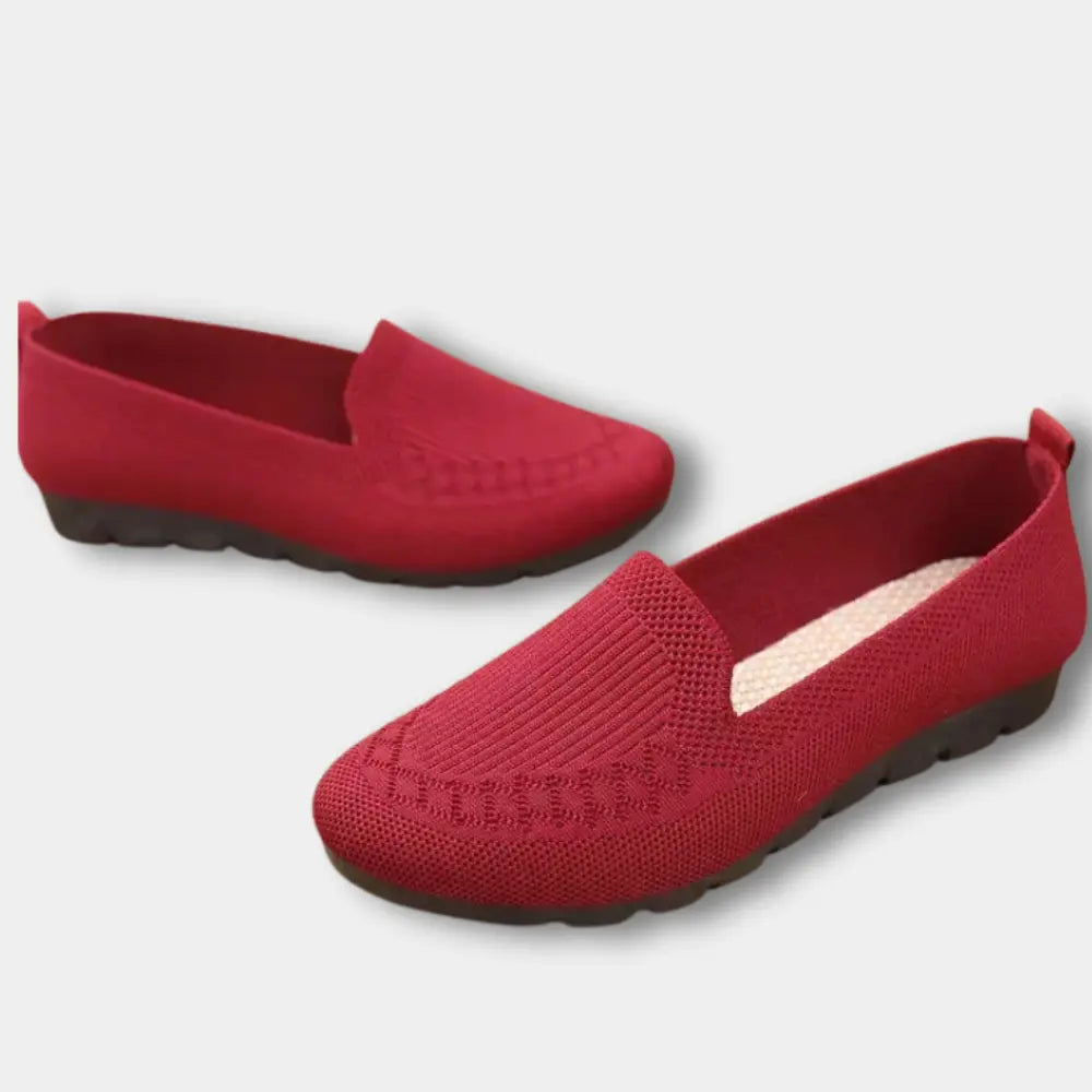 Ballerines plates à motif tissé discret pour Femme – Della