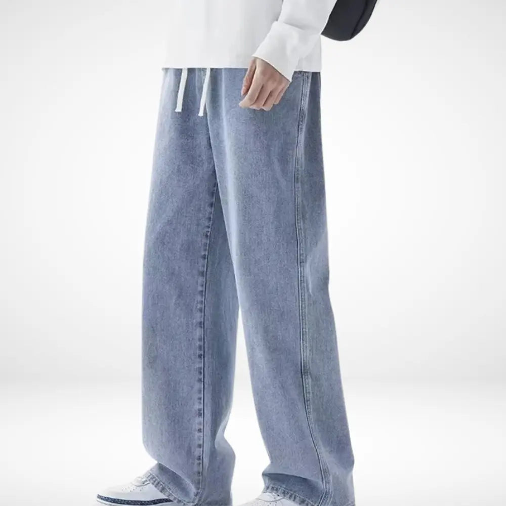 Pantalon large coupe droite extra-longue pour Homme – Lyndor