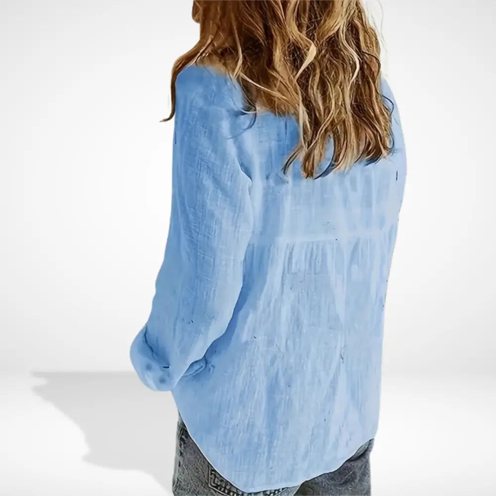 Blouse ample à col structuré pour femmes – Beatrice
