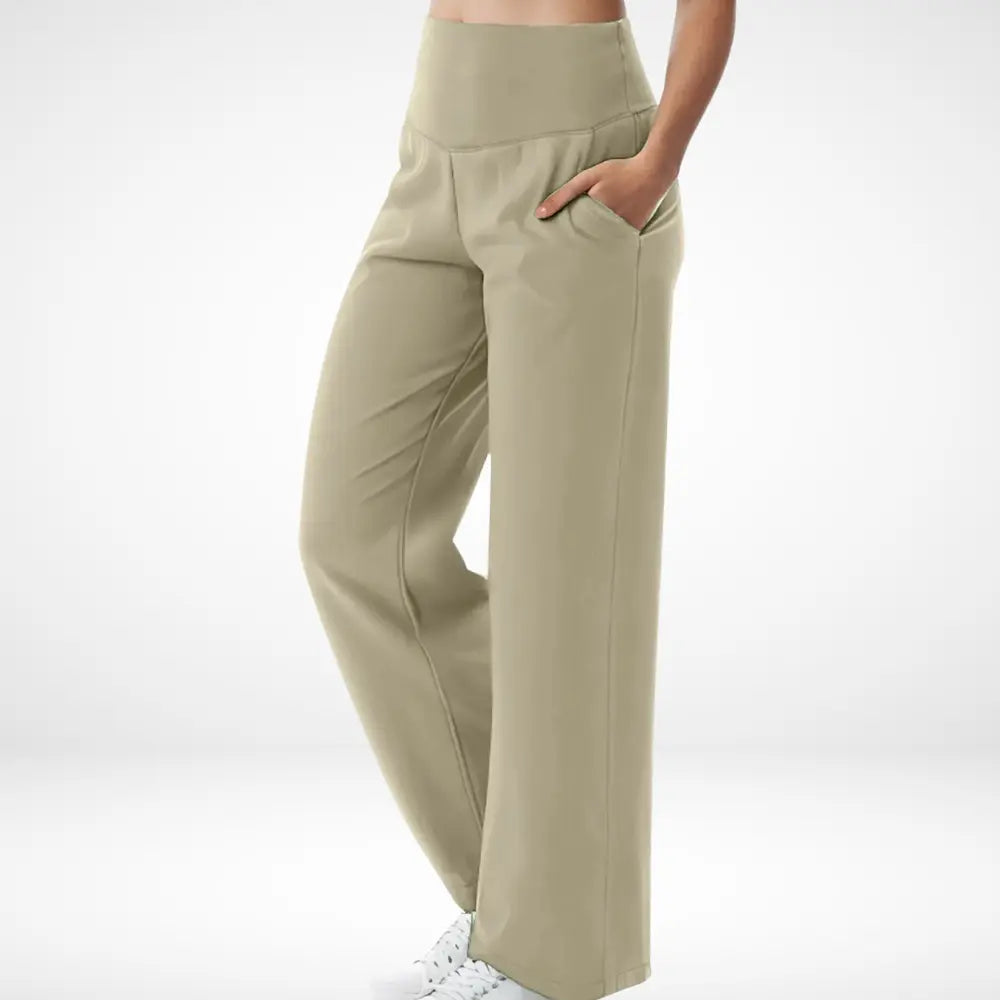 Pantalon flare à taille haute évasée pour Femme – Fayie