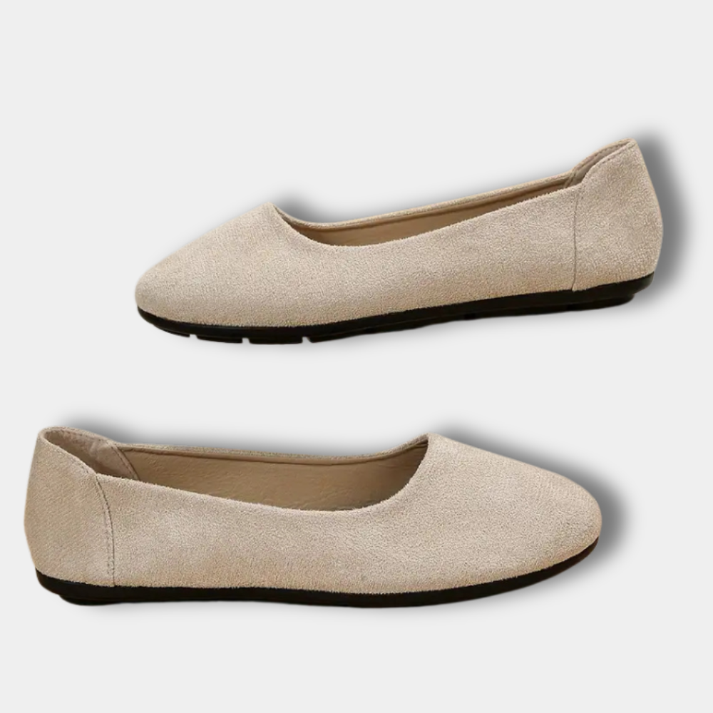 Ballerines à bout arrondi minimaliste pour Femme – Lily