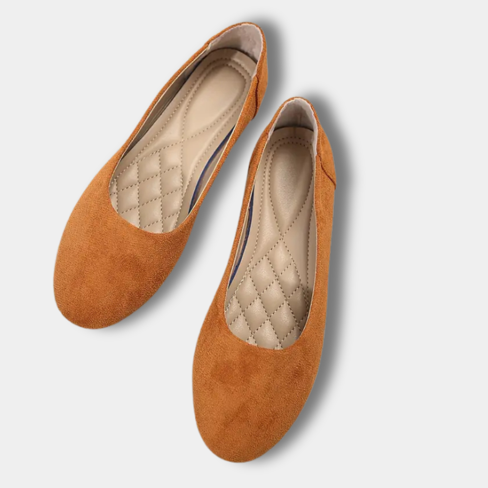 Ballerines à bout arrondi minimaliste pour Femme – Lily