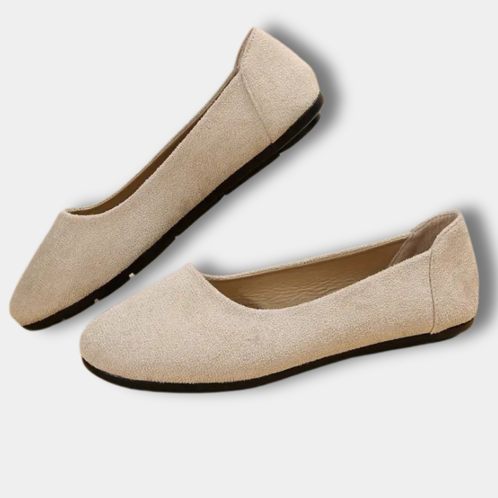 Ballerines à bout arrondi minimaliste pour Femme – Lily