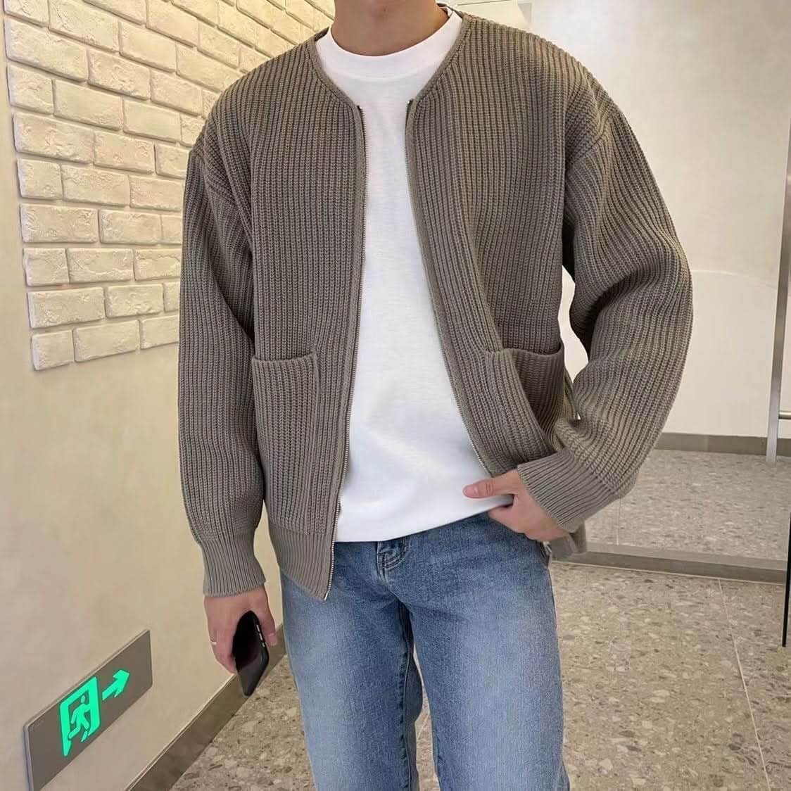 Orion - Cardigan Tricot Tendance pour Hommes