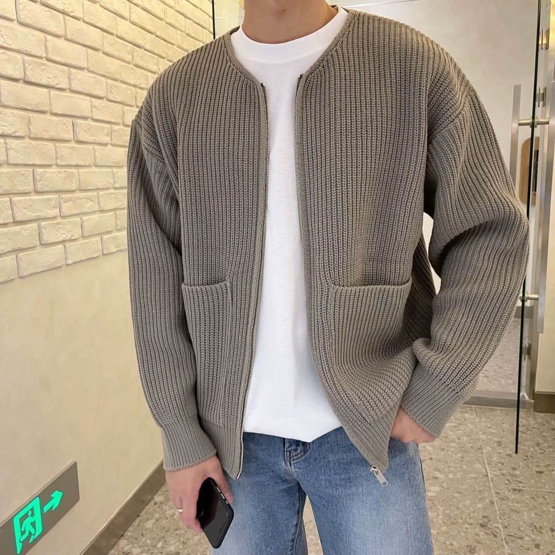 Orion - Cardigan Tricot Tendance pour Hommes