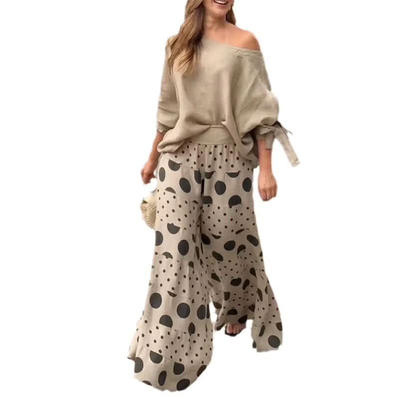 Mara - Ensemble Décontracté Imprimé Tendance pour Femmes