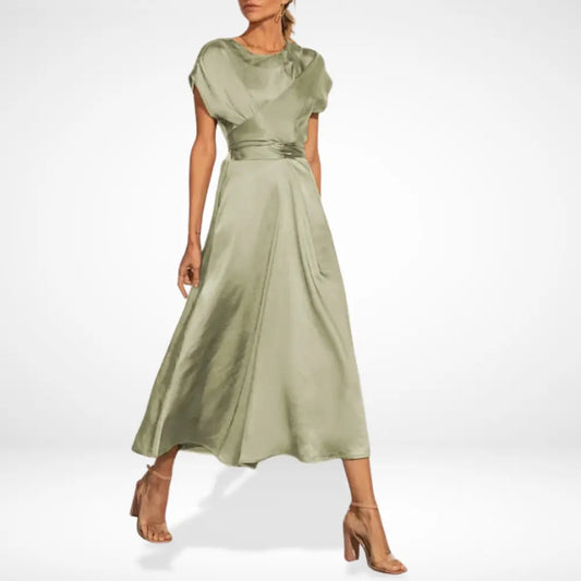 Robe de soirée drapée à taille cintrée pour Femmes – Kimmie