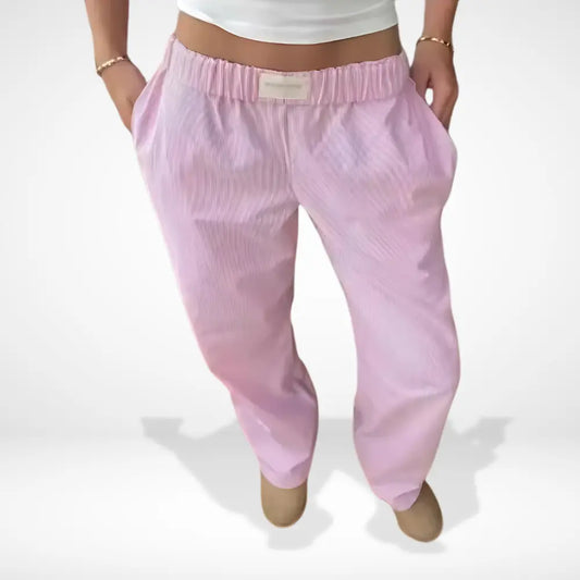 Jogging à jambes larges broderie ajourée pour Femme – Biaae