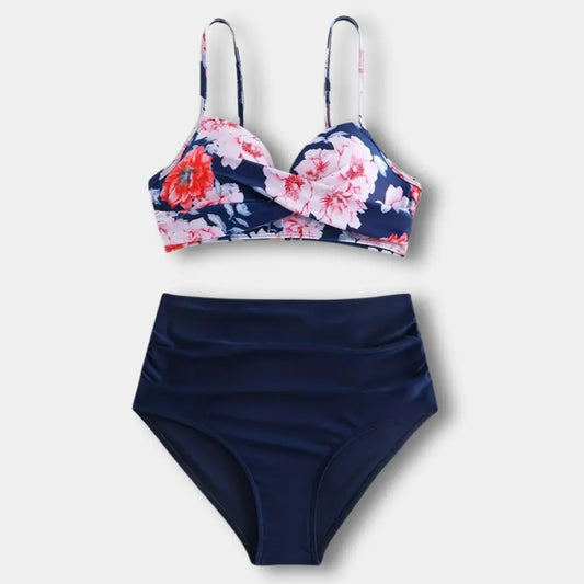 Bikini taille haute à haut croisé pour Femme – Lisa