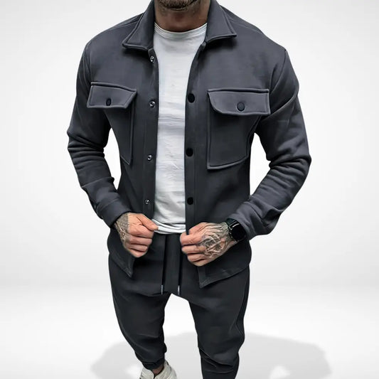 Ensemble deux pièces à poches plaquées pour un style structuré pour homme – Rolando