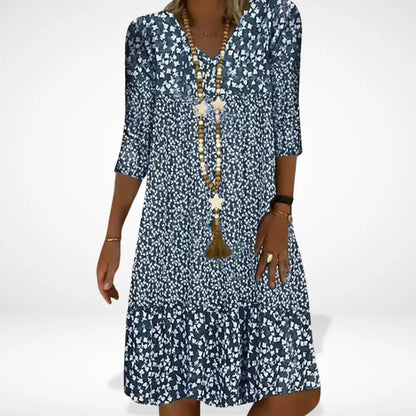 Robe d’été midi à petites fleurs pour Femme – Rosalinds
