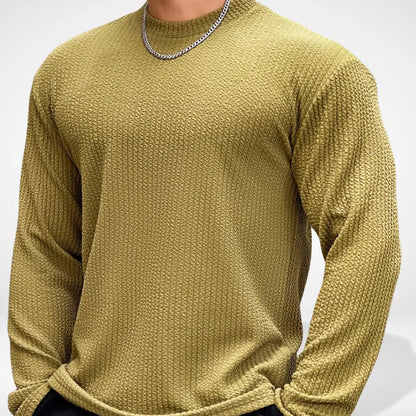 T-shirt à manches longues à maille texturée pour Homme – Fredin