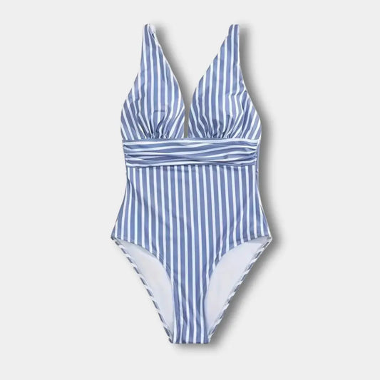 Maillot une pièce à rayures croisées pour Femme – Moyer