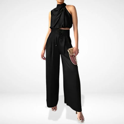 Ensemble coordonné à dos croisé fluide pour Femme – Rosayne