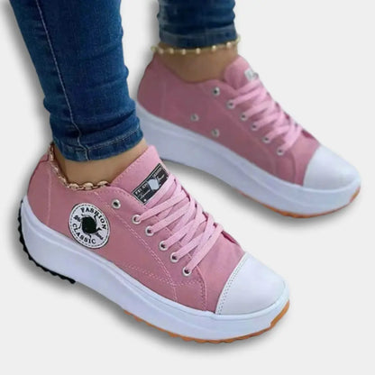 Baskets à plateforme contrastée pour Femme – Laura