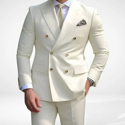 Costume croisé à revers larges pour Homme – Adamswil