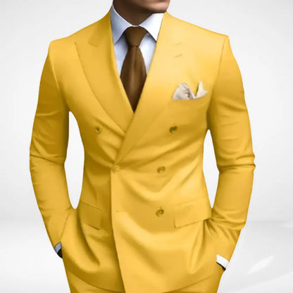 Costume croisé à revers larges pour Homme – Adamswil