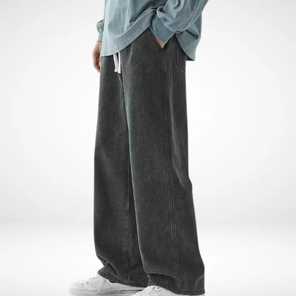 Pantalon large coupe droite extra-longue pour Homme – Lyndor