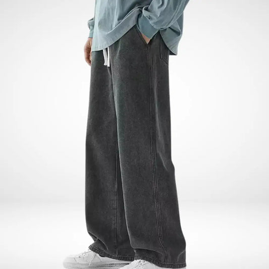 Pantalon large coupe droite extra-longue pour Homme – Lyndor