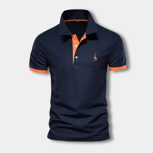 Polo bicolore à détails contrastés pour Homme – Juliu