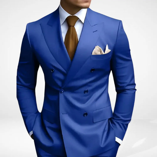 Costume croisé à revers larges pour Homme – Adamswil