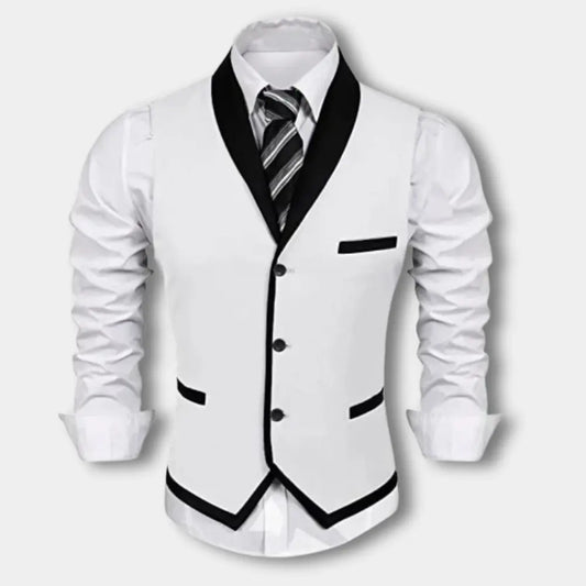 Gilet de costume à bord contrasté pour Homme – Bud