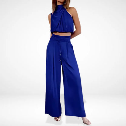 Ensemble coordonné à dos croisé fluide pour Femme – Rosayne